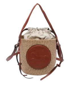 Borsa a secchiello beige