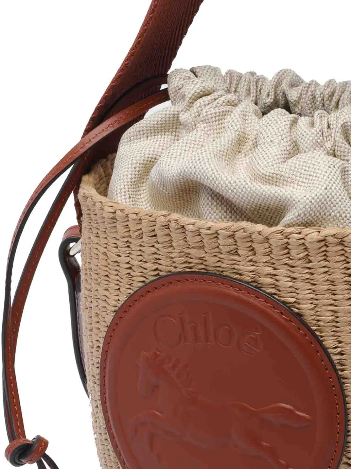 Borsa a secchiello beige