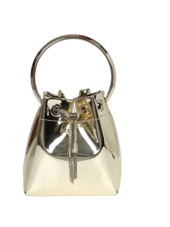 Borsa a secchiello con perline