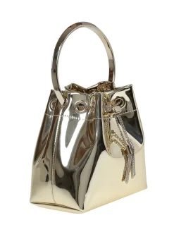 Borsa a secchiello con perline