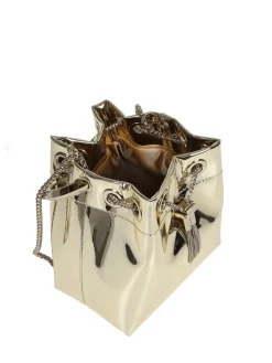 Borsa a secchiello con perline