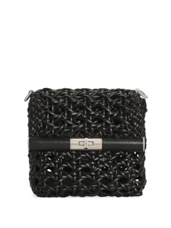 Borsa A Spalla Con Effetto Traforato