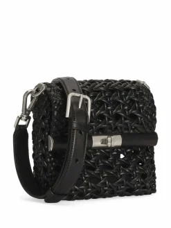 Borsa A Spalla Con Effetto Traforato
