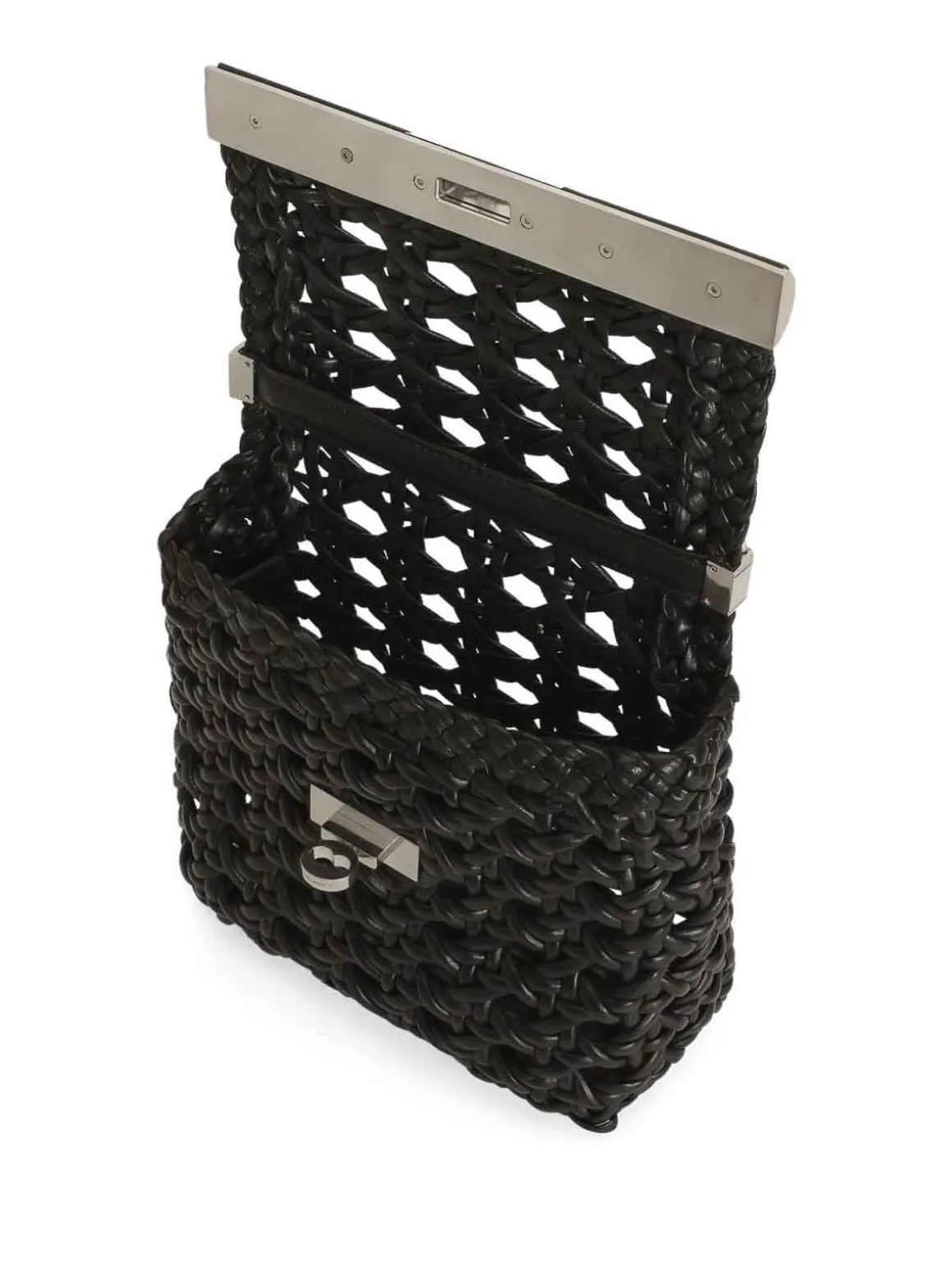 Borsa A Spalla Con Effetto Traforato