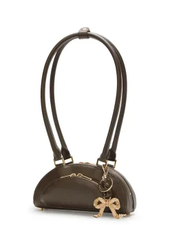 Borsa A Spalla In Pelle Con Charms