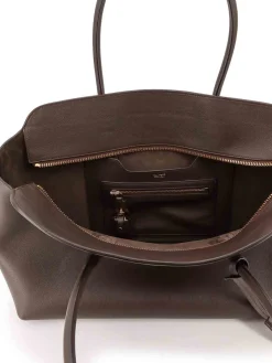 Borsa A Spalla In Pelle Con Logo