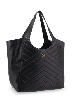 Borsa A Spalla In Pelle Impunturata