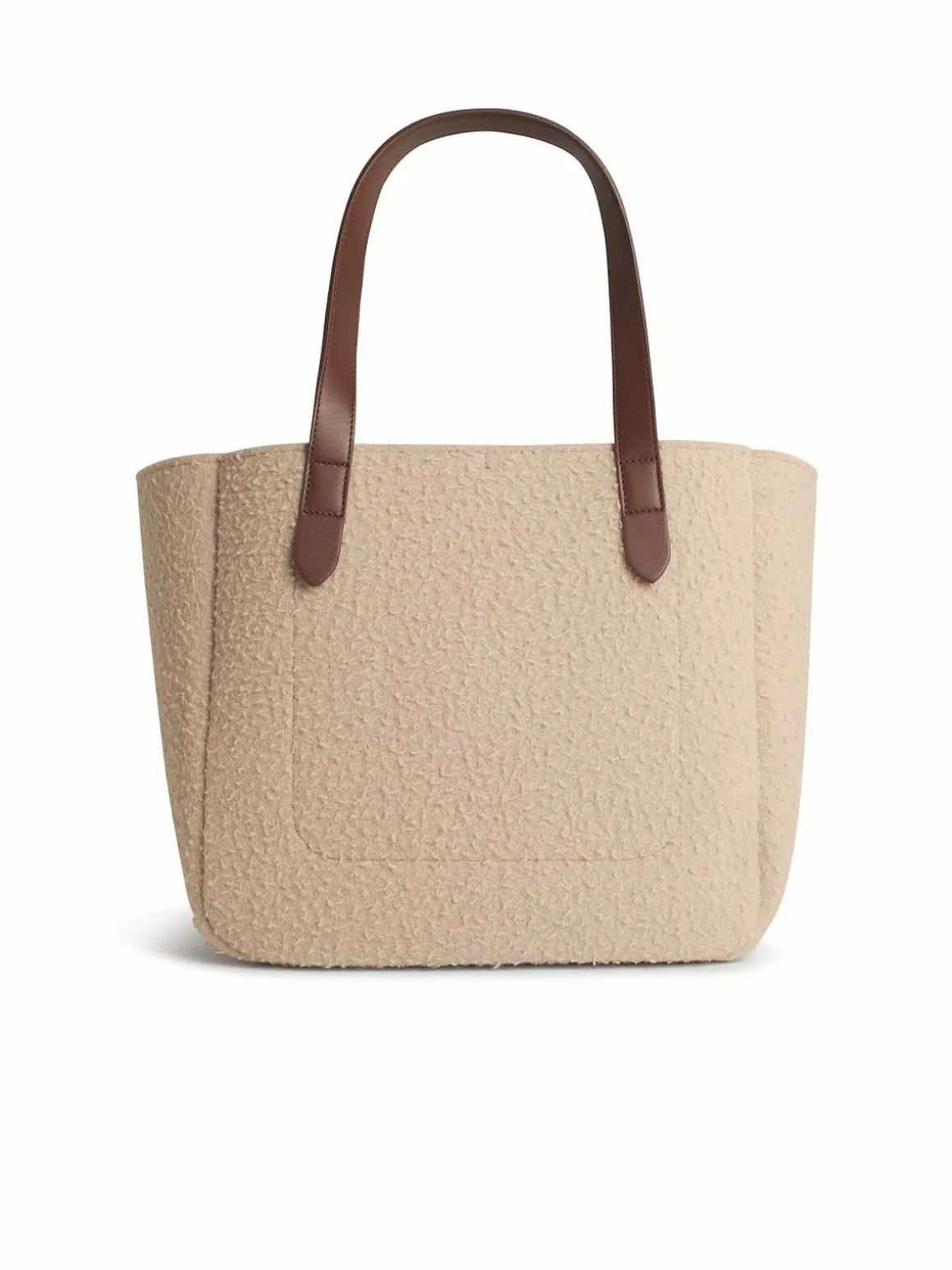 Borsa a tracolla bollita per la cintura beige