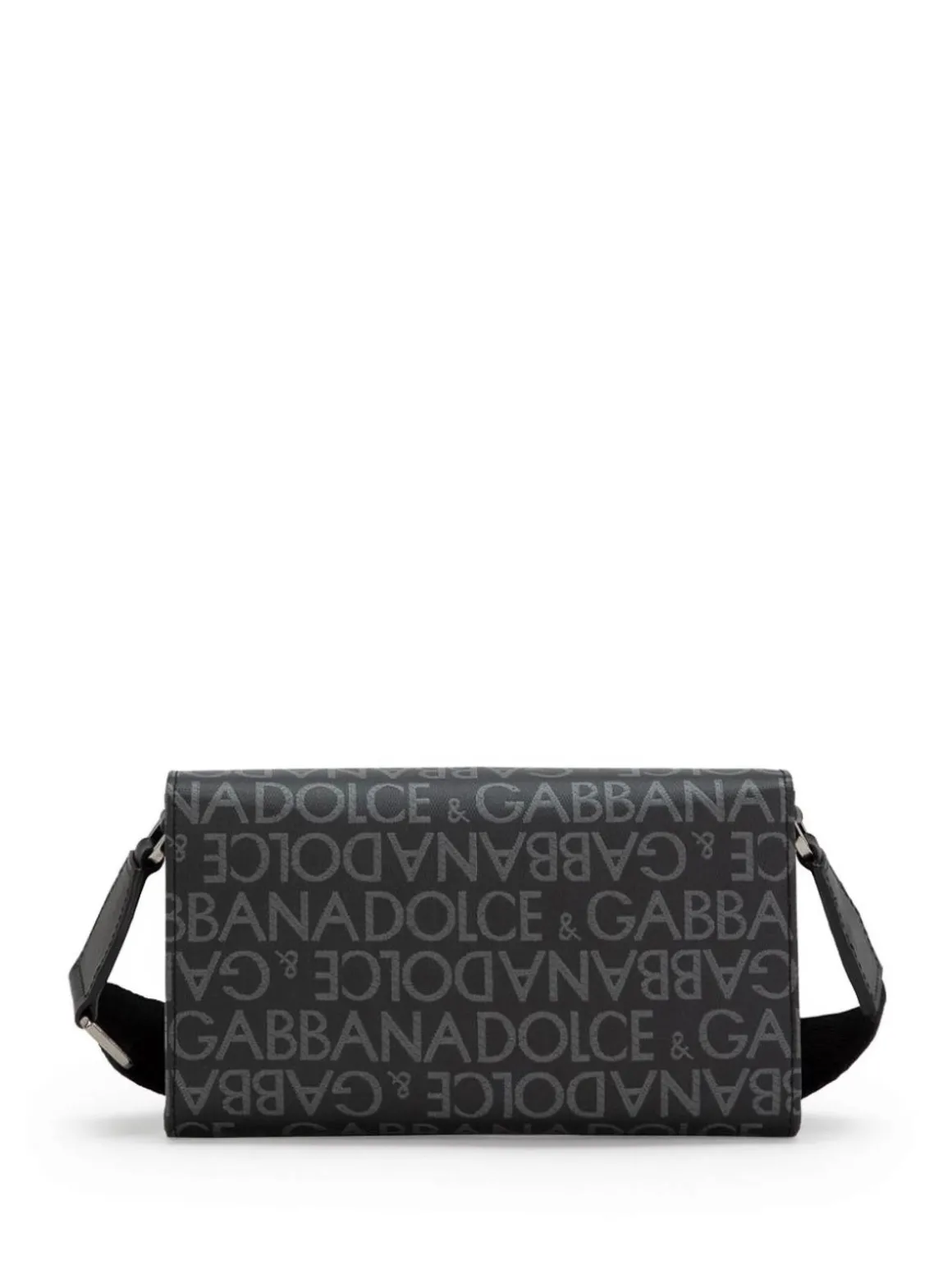 Borsa a tracolla con logo all-over
