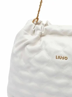 Borsa a tracolla del logo bianco