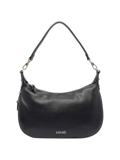 Borsa a tracolla del logo nero