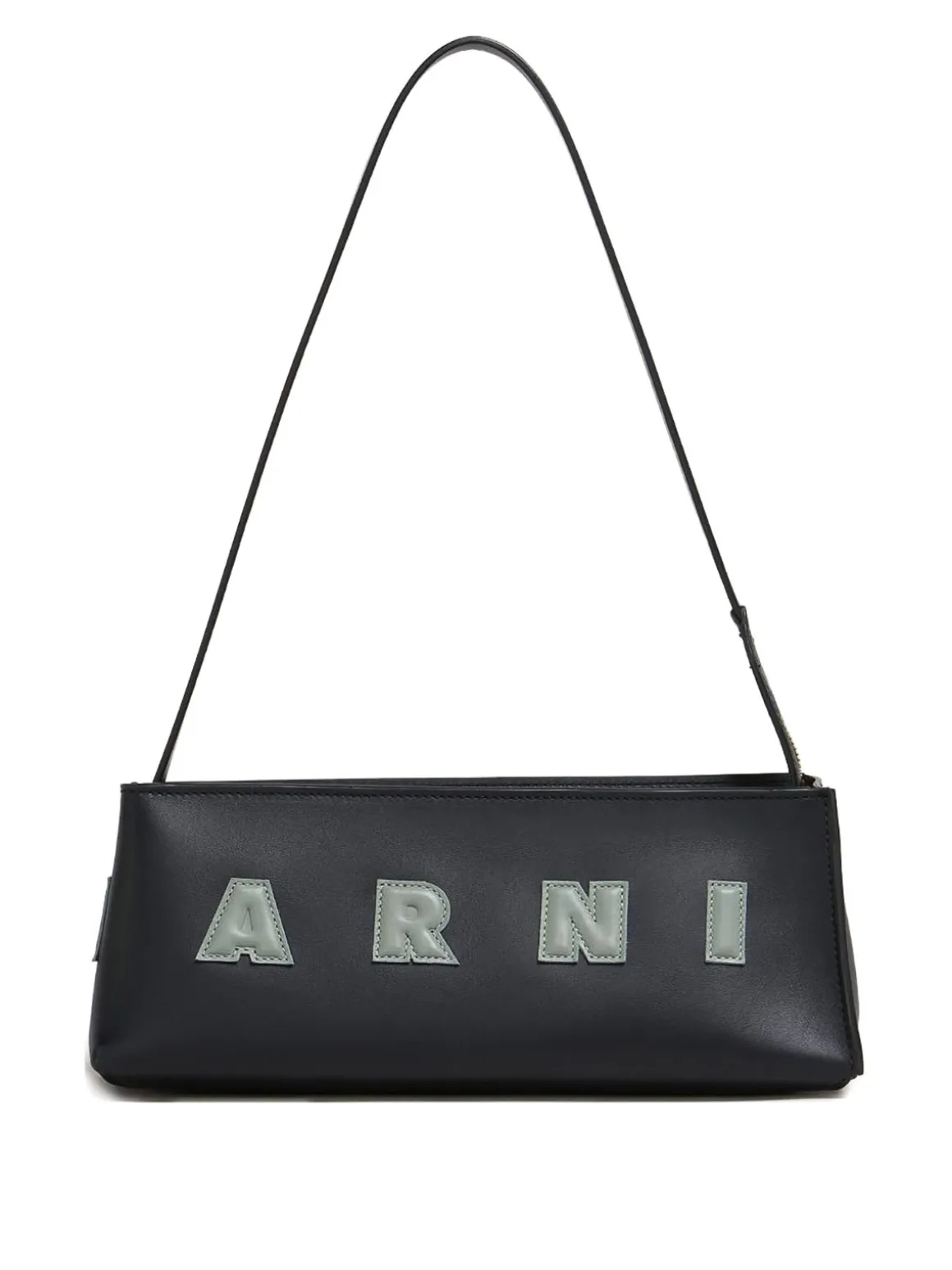Borsa a tracolla di vitello nero