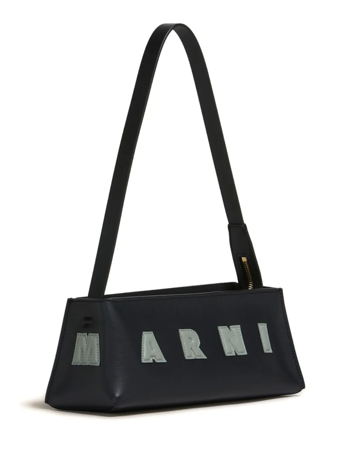 Borsa a tracolla di vitello nero