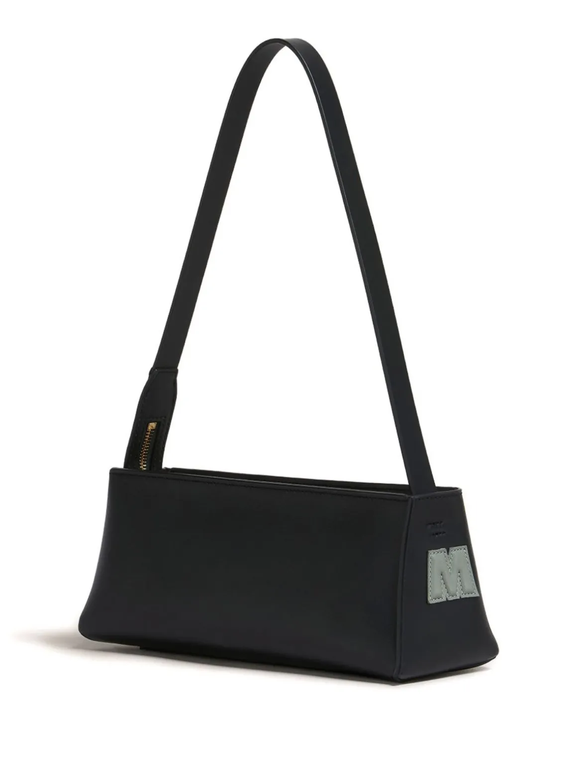 Borsa a tracolla di vitello nero