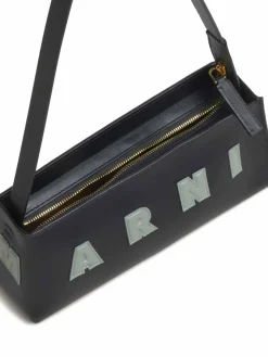 Borsa a tracolla di vitello nero