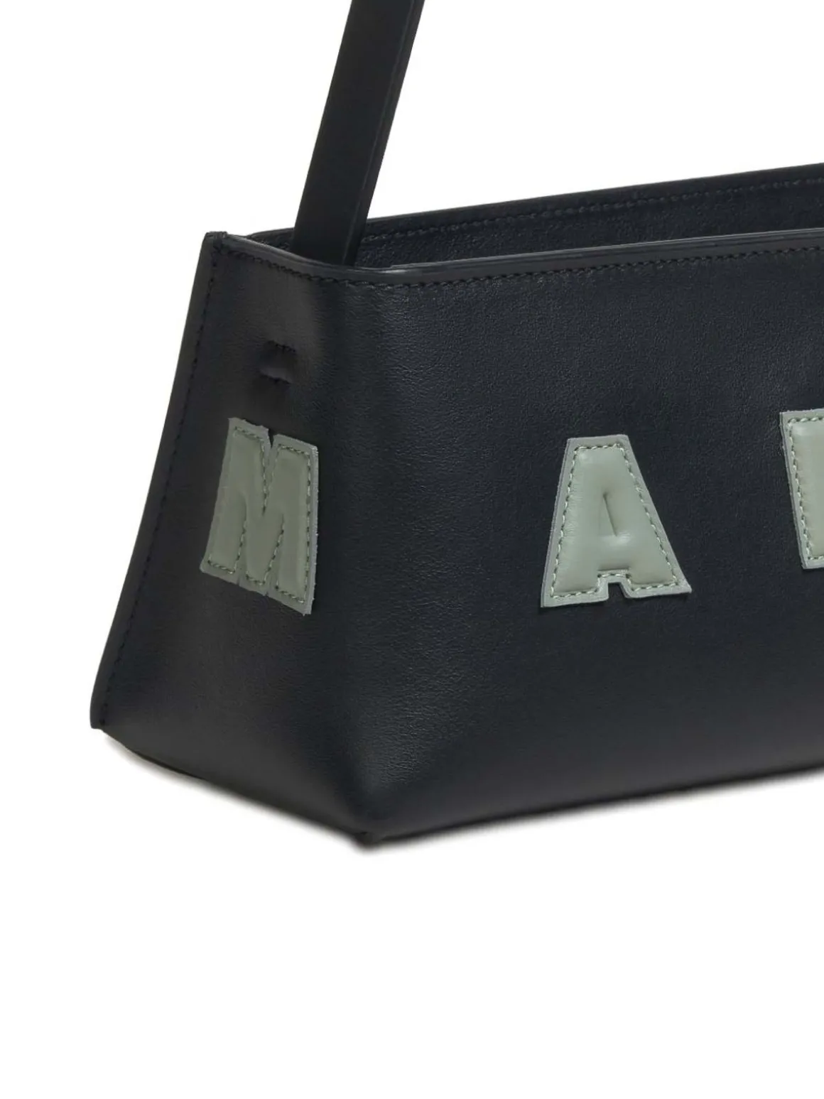 Borsa a tracolla di vitello nero