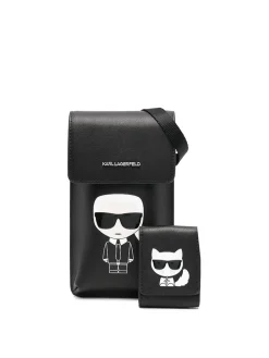 Borsa a tracolla logo-patch