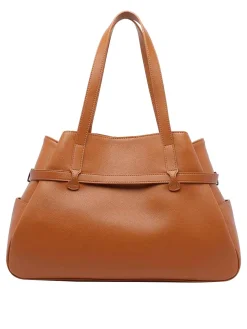 Borsa a tracolla marrone