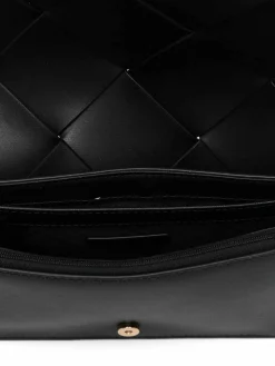Borsa a traversa di vitello nero