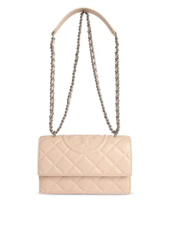 Borsa a traversa in pelle rosa fiammeggiante