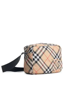 Borsa Check Camera Beige Misto Poliestere