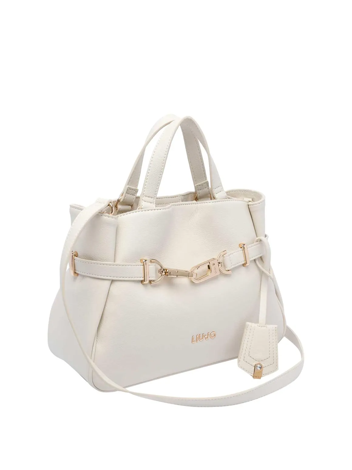 Borsa del logo bianco