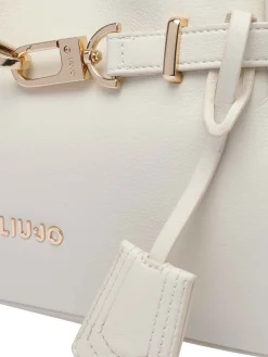 Borsa del logo bianco