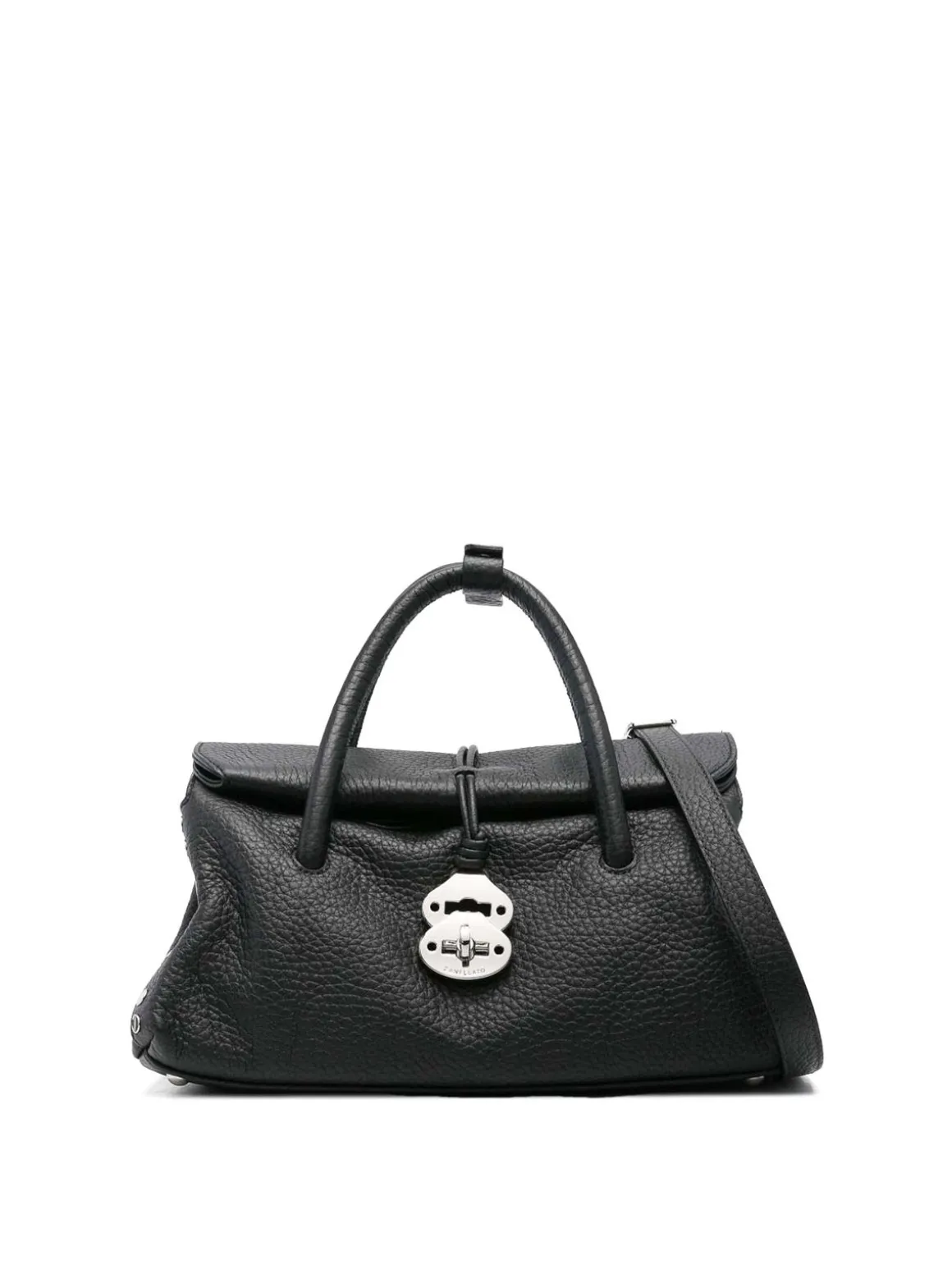 Borsa di dotta di centauro in pelle nera