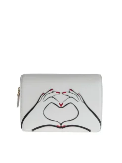 Borsa in pelle con stampa