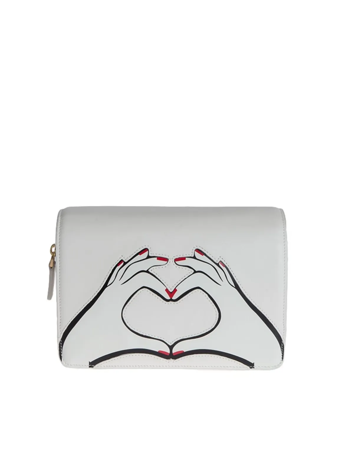 Borsa in pelle con stampa