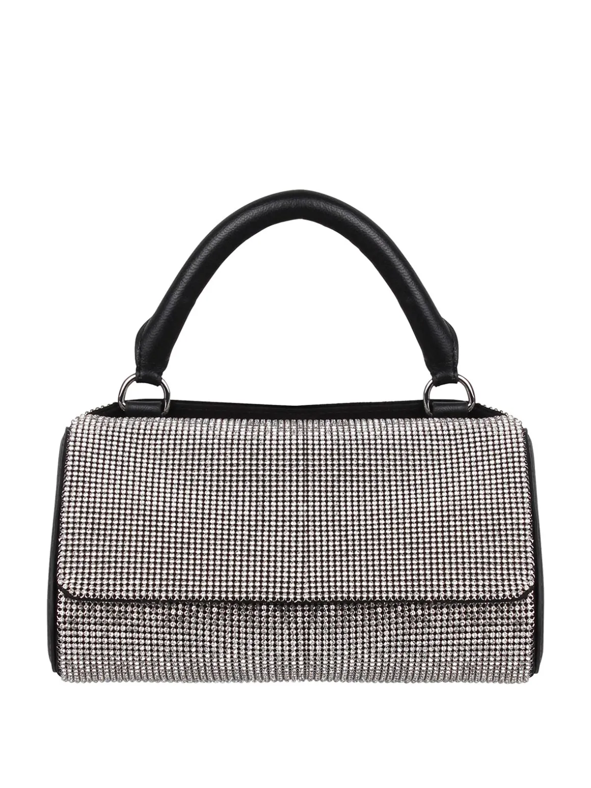 Borsa mini white crush con decorazione