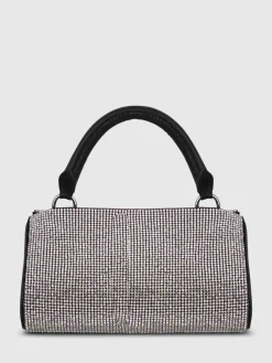 Borsa mini white crush con decorazione