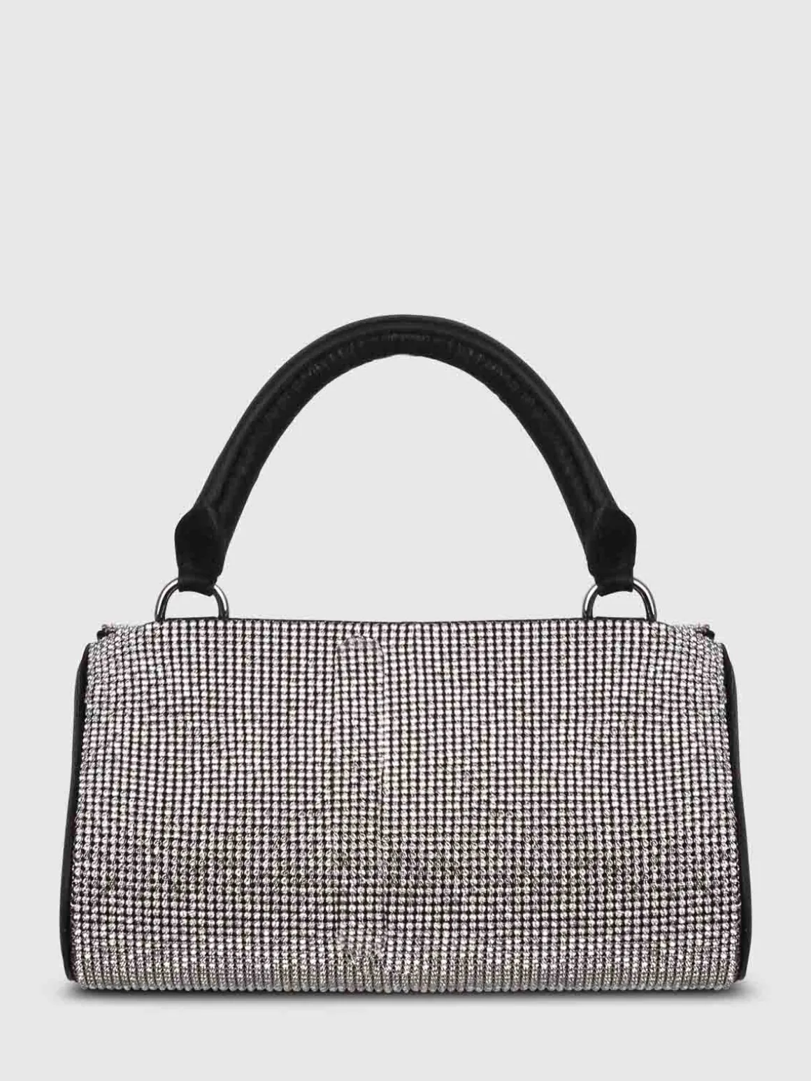 Borsa mini white crush con decorazione