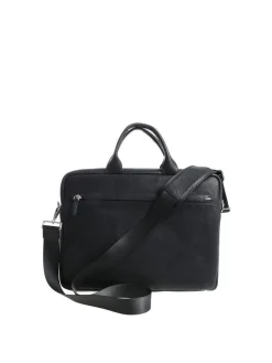 Borsa nera con logo 3D