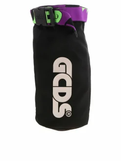 Borsa nera con stampa logo gommata