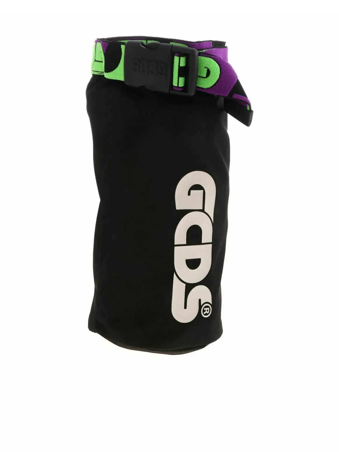 Borsa nera con stampa logo gommata