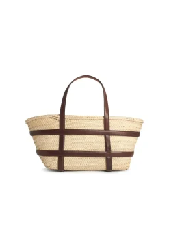 Borsa per secchio Ella in paglia beige