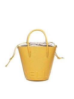 Borsa per secchio in pelle granata mirtha