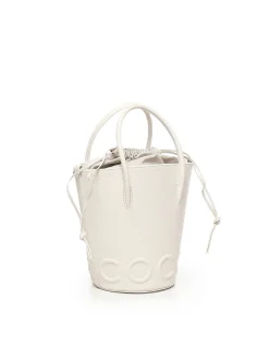 Borsa per secchio in pelle granata mirtha
