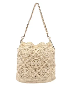 Borsa per secchio T-monogramma naturale