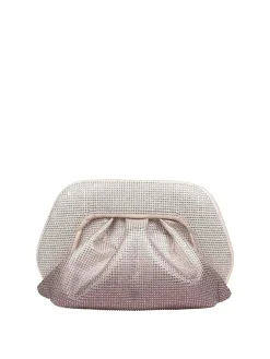 Borsa Pochette In Tessuto Con Strass