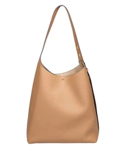 Borsa romy hobo in pelle di colore tiramisu