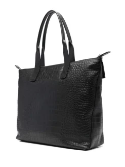 Borsa Tote Con Effetto Coccodrillo
