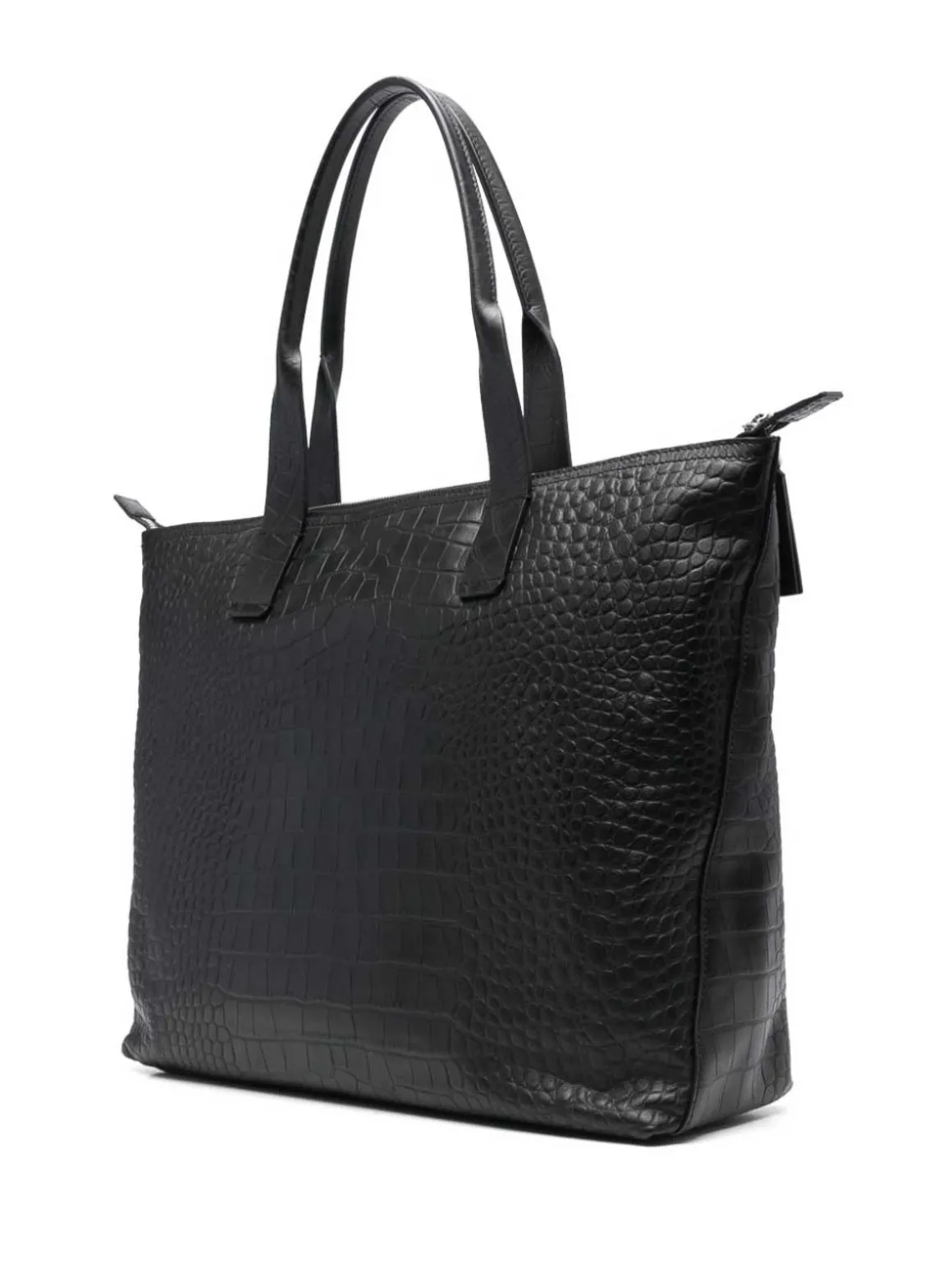 Borsa Tote Con Effetto Coccodrillo