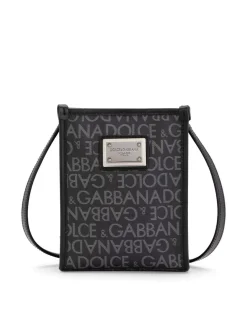 Borsa tote con logo all-over