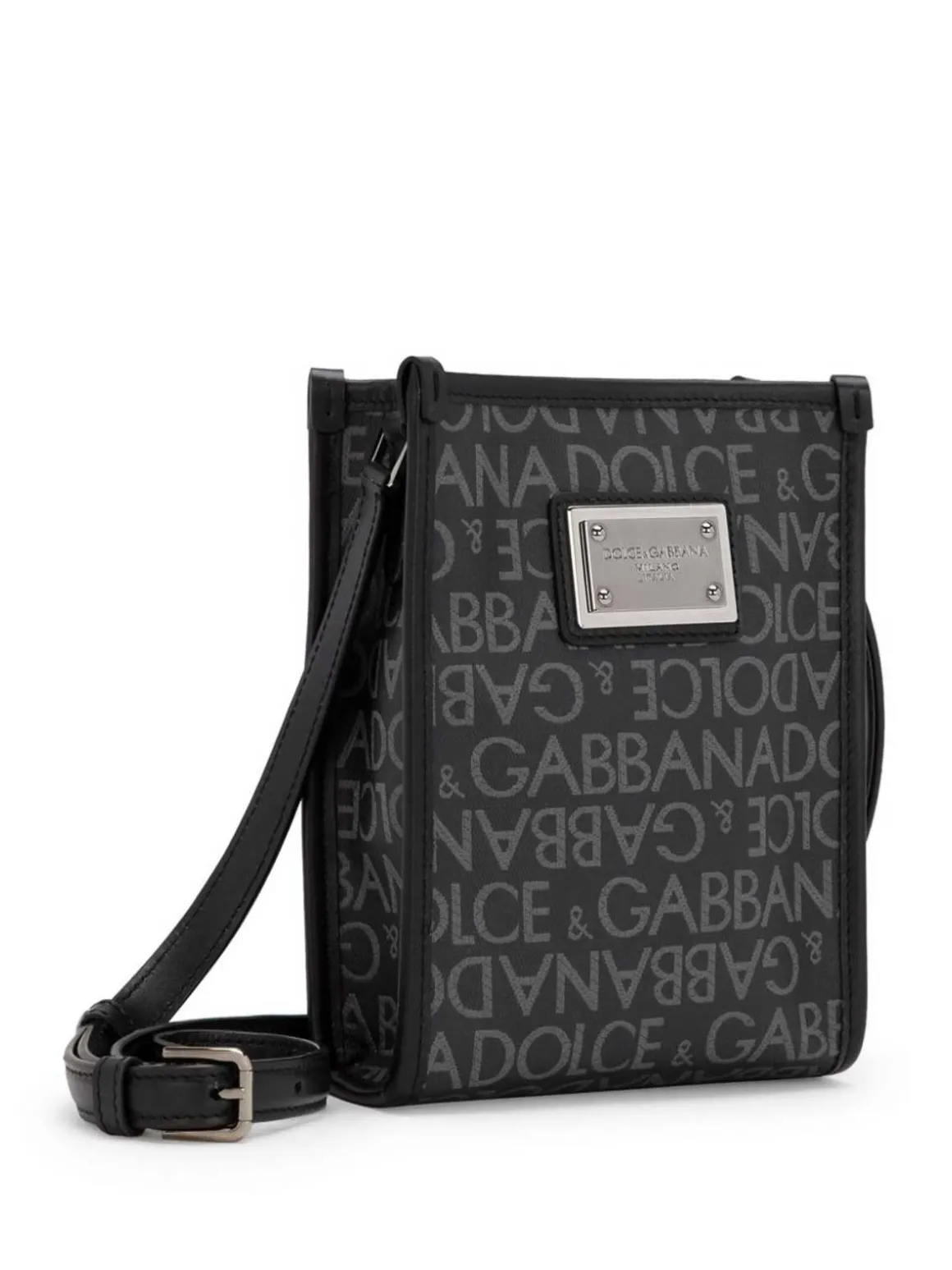 Borsa tote con logo all-over