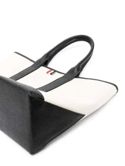 Borsa tote con righe RWB