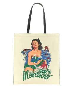 Borsa tote con stampa hawaiana