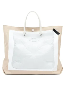 Borsa tote glam slam con stampa trompe loeil