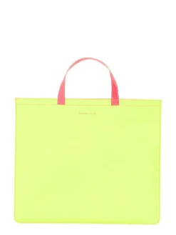 Borsa Tote in Pelle Super Fluo